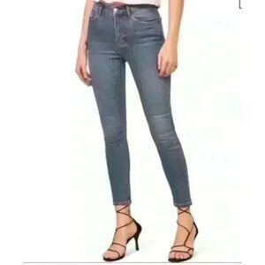 Reformation "Syracuse Wash" High & Skinny Crop Jeans – Size 28